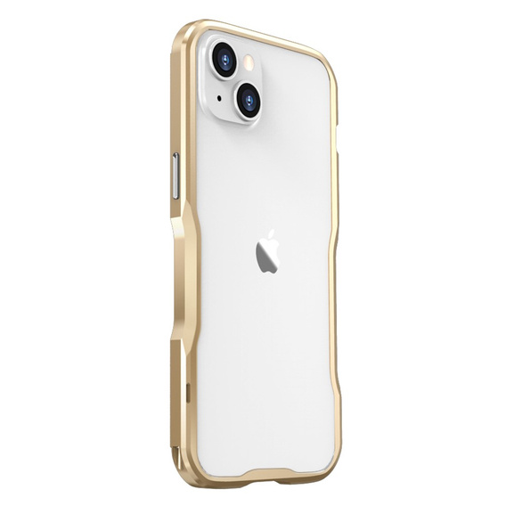 Puzdro LUPHIE pre iPhone 14 Plus, Armor Bumper, zlaté