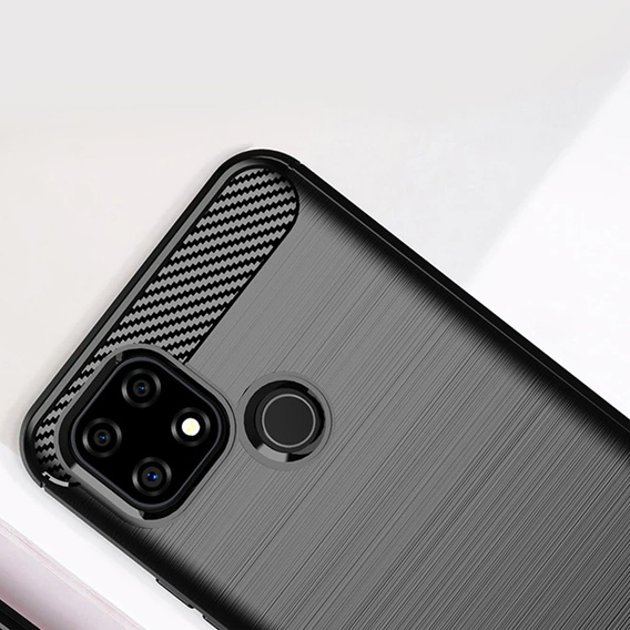 Obal na mobil pre Realme C21, Carbon, čierne