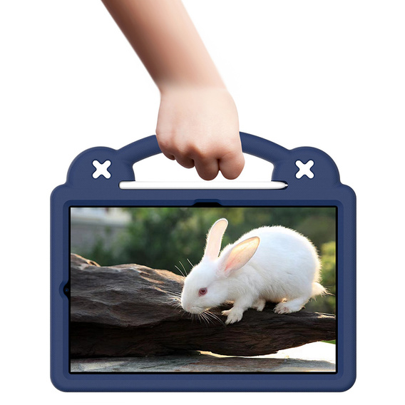 Detské puzdro pre Samsung Galaxy Tab S6 Lite 10.4 2020/2022 / Tab A7 2020 T500 / T505 / Tab S6 T860/T865, Cute Patterns, so stojanom, tmavomodré