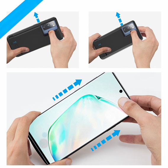 Batériové puzdro 5000 mAh pre Samsung Galaxy S20 FE, čierne