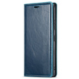 Klapkové puzdro pre Samsung Galaxy S23, ERBORD Waxy Wallet, modré