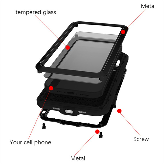 Puzdro s tvrdeným sklom pre iPhone 17