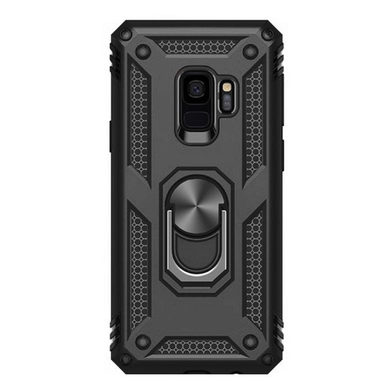 Pancierované obal na mobil pre Samsung Galaxy S9, Nox Case Ring, čierne