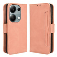 Klapkové puzdro pre Xiaomi Redmi Note 13 Pro 4G / Xiaomi Redmi Note 14S / Xiaomi Poco M6 Pro 4G, Card Slot, ružové