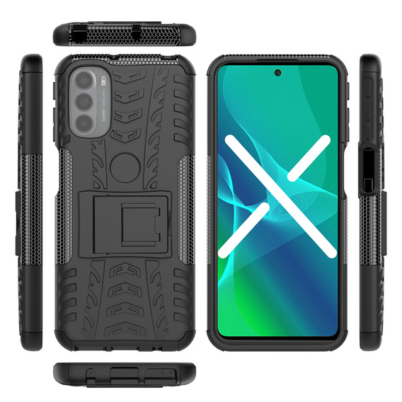 Obal na mobil pre Motorola Moto G31/G41, Tire Armor, čierne