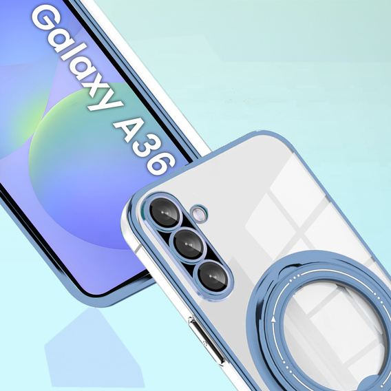 Magnetické puzdro pre Samsung Galaxy A36 5G, pre MagSafe, modré