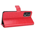 Klapkové puzdro pre Poco F5 5G, Crazy Horse Wallet, červené