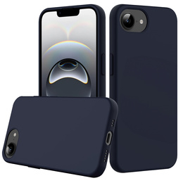 Obal na mobil pre iPhone 16e, Silicone MagSafe, tmavomodrá