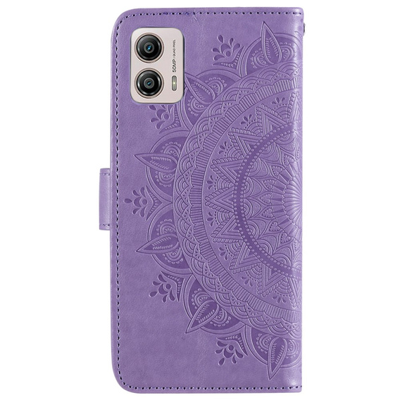 Klapkové puzdro pre Motorola Moto G53 5G, Mandala, fialové