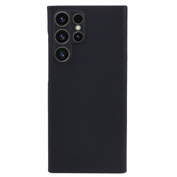 Puzdro pre Samsung Galaxy S22 Ultra, Aramid Fiber Cover, čierne