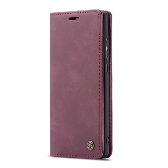 CASEME puzdro pre Samsung Galaxy A70, Leather Wallet Case, bordové