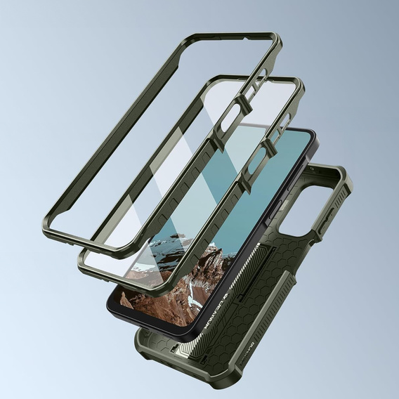 Puzdro Dexnor Full Body (dva rámy) s ochranným krytom pre Samsung Galaxy A17