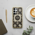 GUESS Magnetické puzdro IML Peony pre Samsung Galaxy S25 Ultra