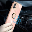 Obal na mobil pre Motorola Moto G53 5G, Electro Ring, ružové rose gold