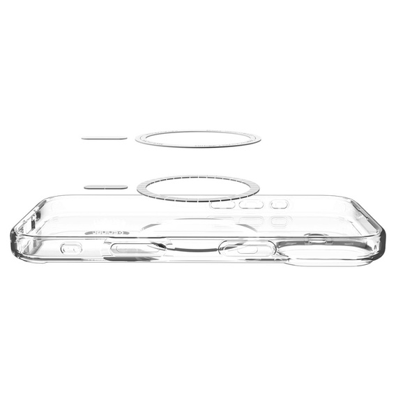 Spigen Ultra Hybrid MagSafe puzdro pre iPhone 17, číre/grafitové