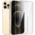 2x tvrdené sklo pre iPhone 12 Pro Max, ERBORD 9H Hard Glass na displeji