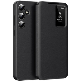 Flipové puzdro pre Samsung Galaxy S25+ Plus, Smart View Wallet, čierne