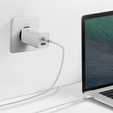 Sieťová nabíjačka Baseus GaN2 Lite 65 W USB-C + USB-A, biela (EÚ)