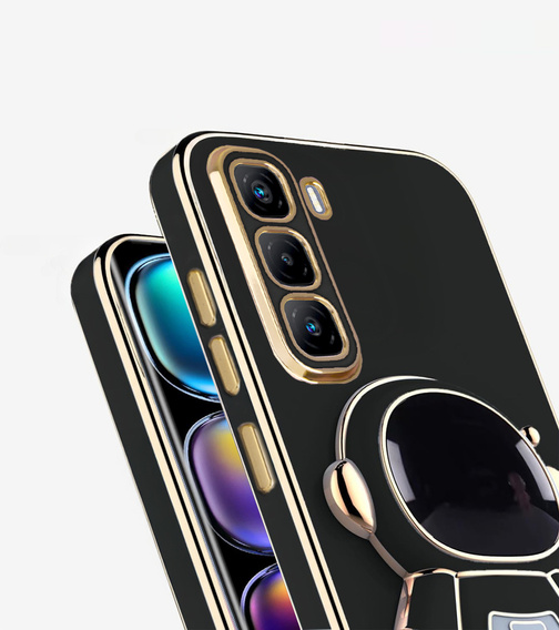 Obal na mobil pre Infinix Hot 50 Pro+ 4G, Astronaut, čierne
