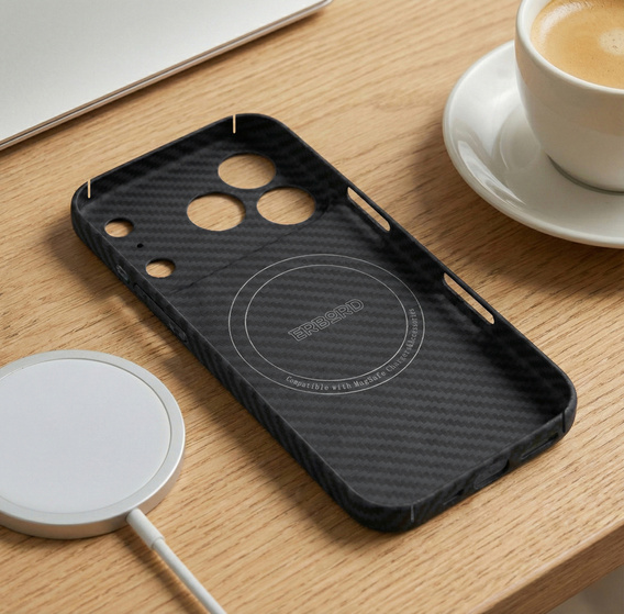 ERBORD Plne kevlarové puzdro MagSafe pre iPhone 17 Pro Max