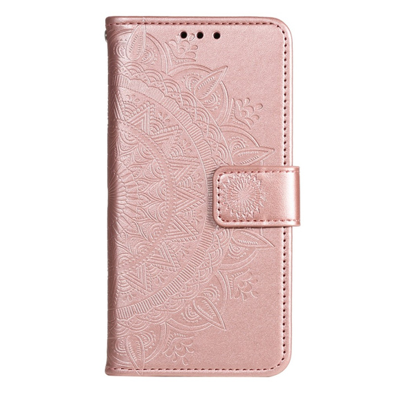 Klapkové puzdro pre Oppo A17, Mandala, ružové rose gold