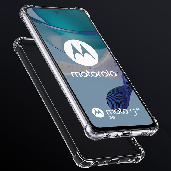 Obal na mobil pre Motorola Moto G53 5G, Dropproof, priehľadné