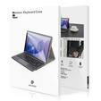 Puzdro + klávesnica Samsung Galaxy Tab S9 Ultra, Dux Ducis TouchPad Leather Pen Slot, čierne