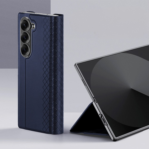 Puzdro Dux Ducis pre Samsung Galaxy Z Fold7 5G, Bril, modré