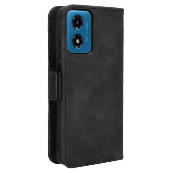 Klapkové puzdro pre Motorola Moto E14, Card Slot, čierne