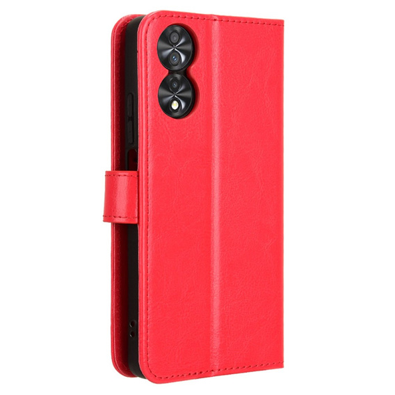 Klapkové puzdro pre TCL 40 NxtPaper, Crazy Horse Wallet, červené