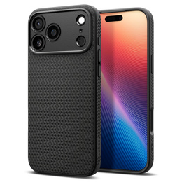 Puzdro Spigen Liquid Air pre iPhone 17 Pro Max, matná čierna