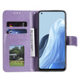 Klapkové puzdro pre Oppo Reno7 5G, Mandala, fialové
