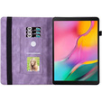 Obal na mobil pre Lenovo Tab M9, Wallet Pen Slot, butterflies, hnedé