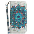 Klapkové puzdro pre Samsung Galaxy A54 5G, Wallet mandala, biele