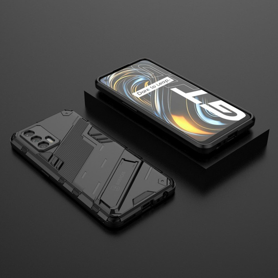 Puzdro pre Realme GT 5G, Military kickstand, modré
