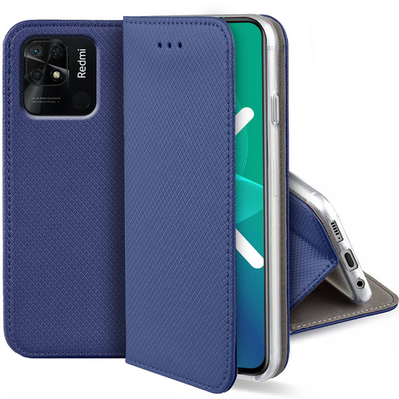 Klapkové puzdro pre Xiaomi Redmi 10C, Wallet Smart Magnet, modré