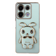 Puzdro pre Xiaomi Redmi Note 13 Pro 5G, Rabbit, zelený + tvrdené sklo 9H