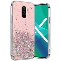 Obal na mobil pre Samsung Galaxy A6 Plus 2018, Glittery, ružové