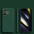 Obal na mobil pre Xiaomi Poco F6, Silicone Lite, zelený