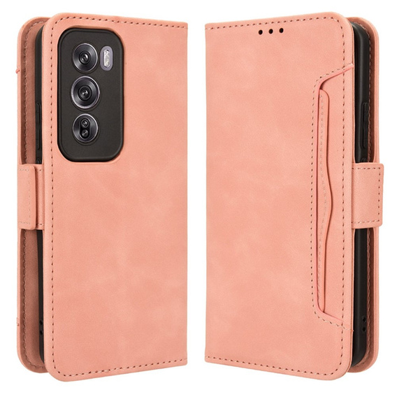 Klapkové puzdro pre Oppo Reno 12, Card Slot, ružové