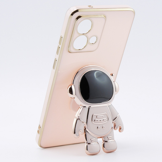 Obal na mobil pre Motorola Moto G84 5G, Astronaut, ružové rose gold