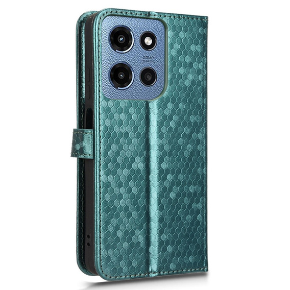 Flipové puzdro pre Motorola Moto G86 Power 5G, Wallet Rhombus, zelený