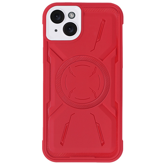 Puzdro pre iPhone 15, ERBORD Armor Mag, červené