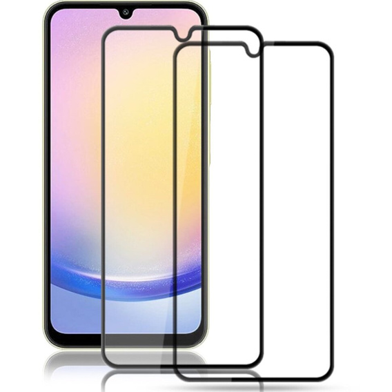 Amorus Full Glue tvrdené sklo pre Samsung Galaxy A25 5G, čierny rám
