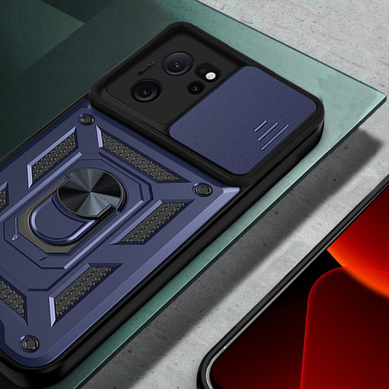 Obal na mobil pre Xiaomi 13T / 13T Pro, CamShield Slide, tmavomodré