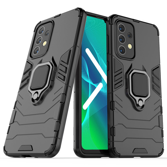 Obal na mobil pre Samsung Galaxy A33 5G, Kickstand Ring, čierne