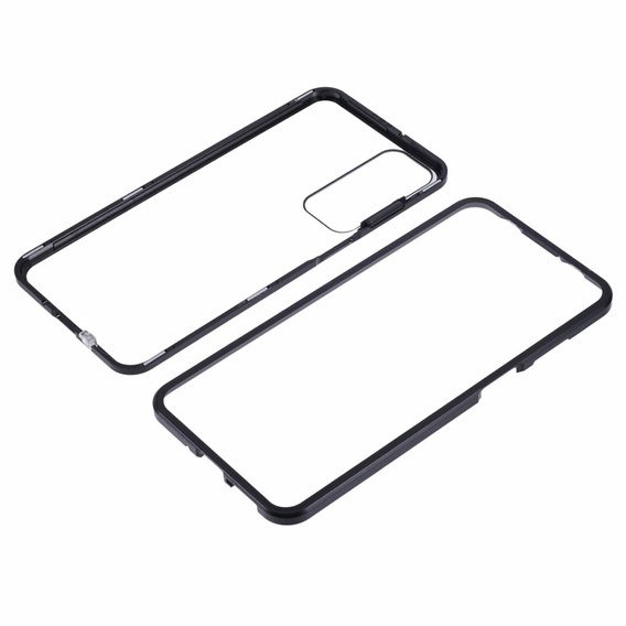 Puzdro pre Samsung Galaxy A16, Magnetic Dual Glass, čierne