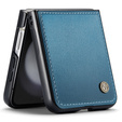 Puzdro pre Samsung Galaxy Z Flip7 FE / Z Flip6, CASEME Litchi Leather, modré