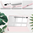 Puzdro pre Samsung Galaxy Tab S10 FE+ Plus, Smartcase Hybrid, so slotom na stylus, ružové