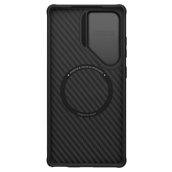 Puzdro pre Samsung Galaxy S25 Ultra, pancierované Nillkin, Carboprof Case, pre Magsafe, čierne